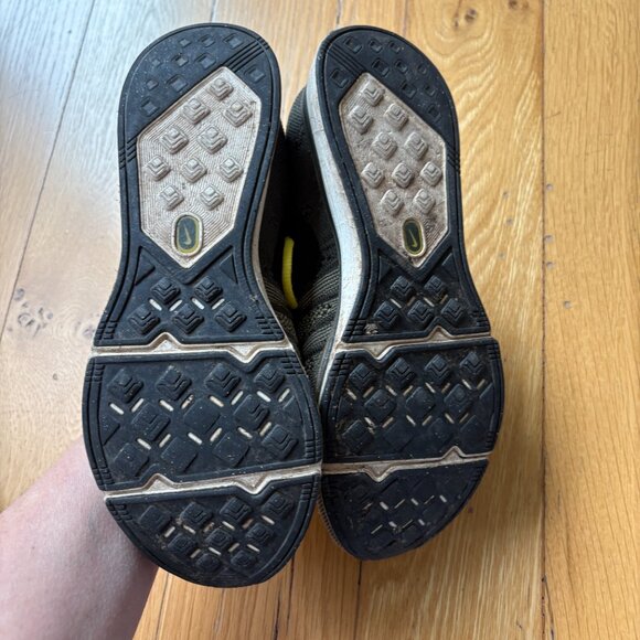 Nike Flyknit Trainer Cargo Khaki Bright Citron Size 7W, 5.5M - Picture 6 of 8